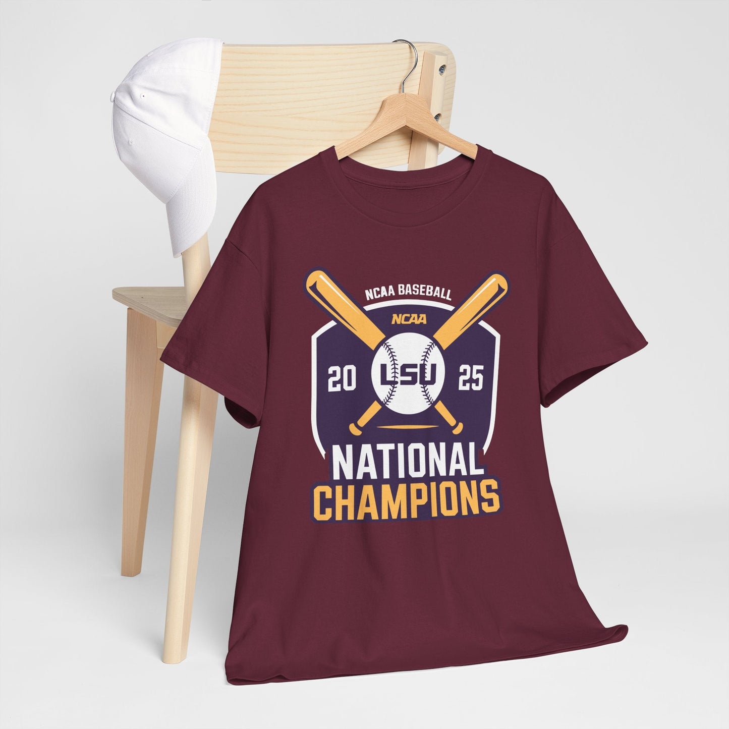 LSU Baseball 2025 National Champions Logo T-Shirt