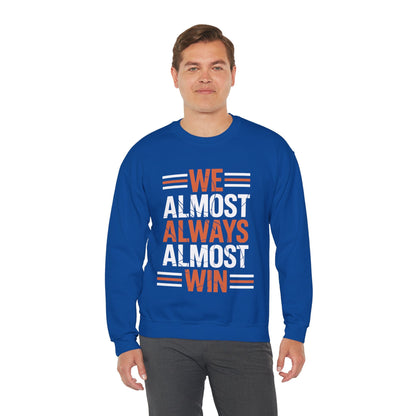 Funny Cleveland Throwback We Almost Always Almost Win Football Fans Lovers Sweatshirt