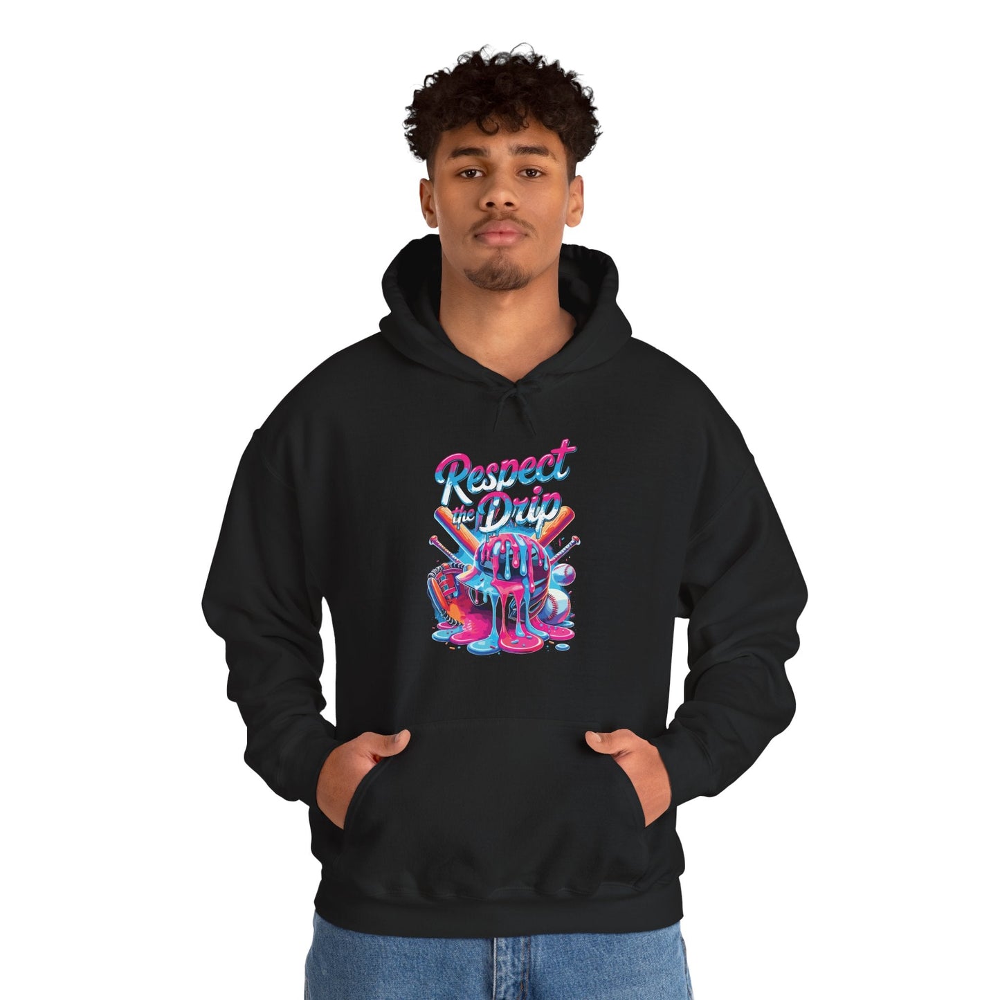 Baseball Drip For Boys Ice Cream Respect The Drip Baseball Hoodie