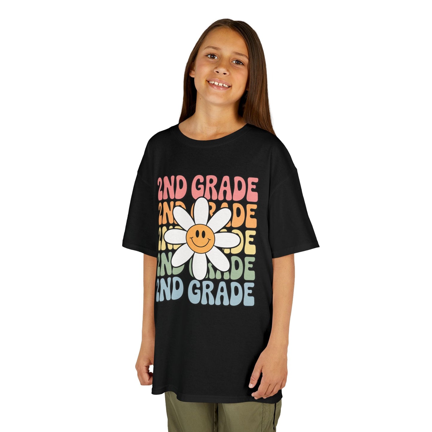 Groovy 2nd Grade Back To School First Day of Second Grade T-Shirt