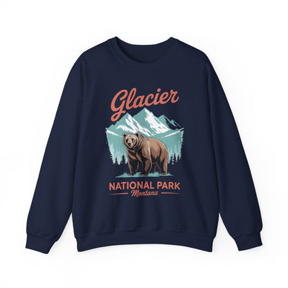 Glacier National Park retro Sweatshirt