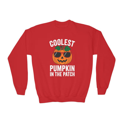 Kids Coolest Pumpkin In The Patch Halloween For Boys Girls Sweatshirt