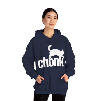 Chonk Cat Meme Funny Black Hoodie