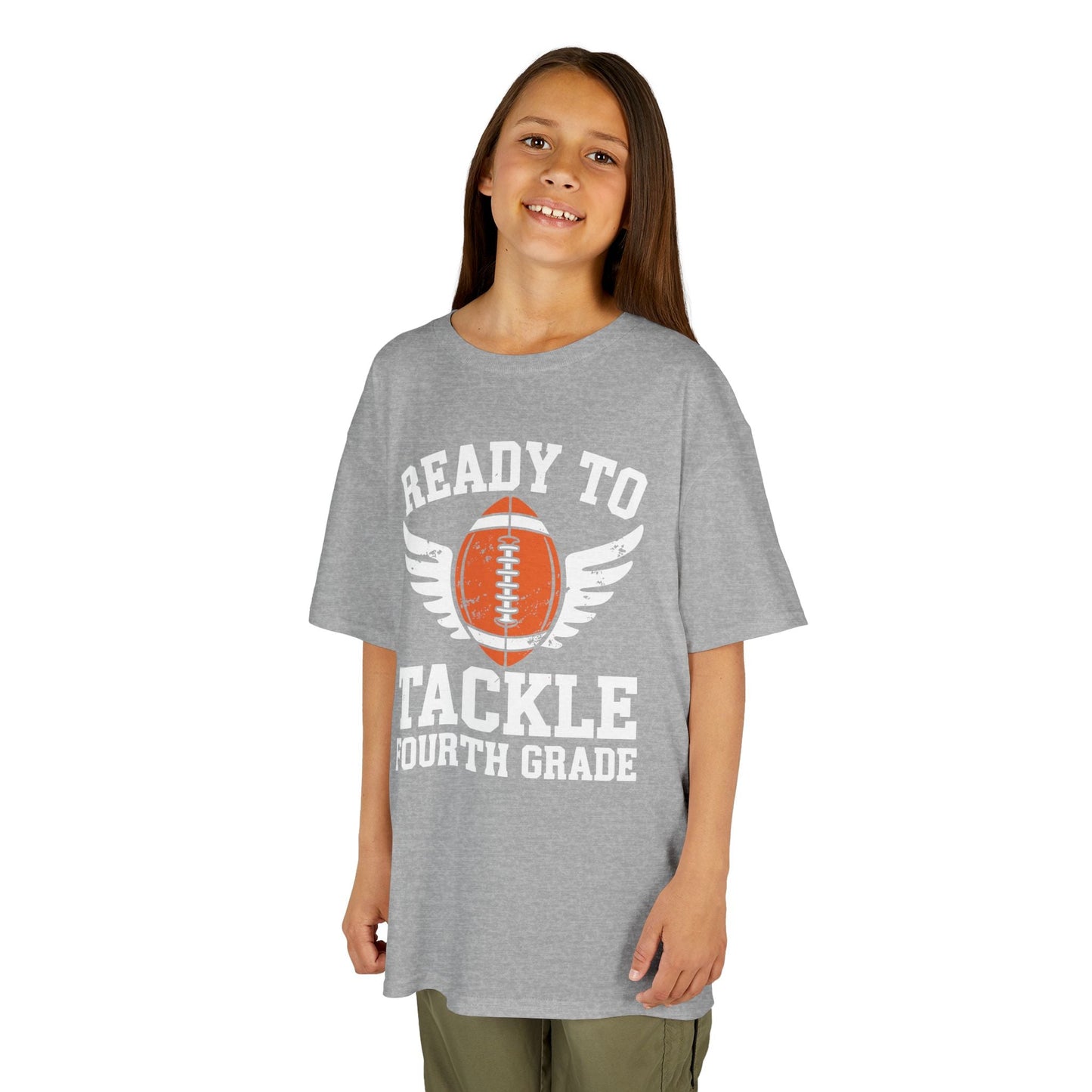 Ready To Tackle Fourth Grade Back To School Football T-Shirt