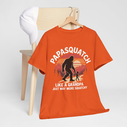 Retro Papa Squatch Like A Grandpa Funny Bigfoot Sasquatchy T-Shirt