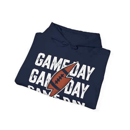 Vintage Game Day Football Lightning Bolt Funny Team Sport Hoodie