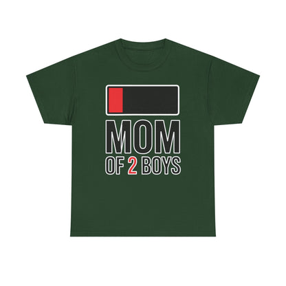 Mom of 2 Boys Gift from Son Mothers Day Birthday Women T-Shirt