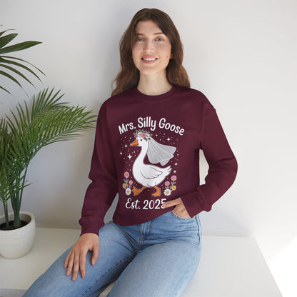 Mrs. Silly Goose Couple Matching Wedding Funny Bride to Be Sweatshirt