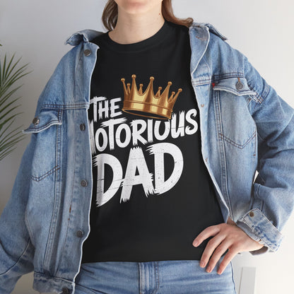 Old School Funny Hip Hop Fathers Day Notorious Dad T-Shirt