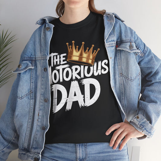 Old School Funny Hip Hop Fathers Day Notorious Dad T-Shirt