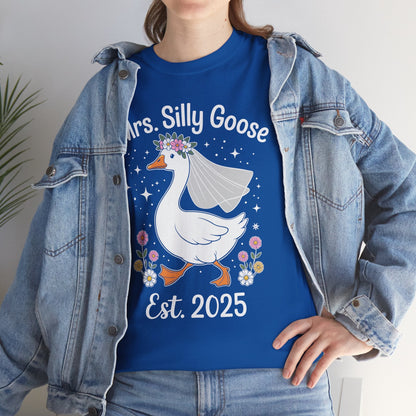 Mrs. Silly Goose Couple Matching Wedding Funny Bride to Be T-Shirt