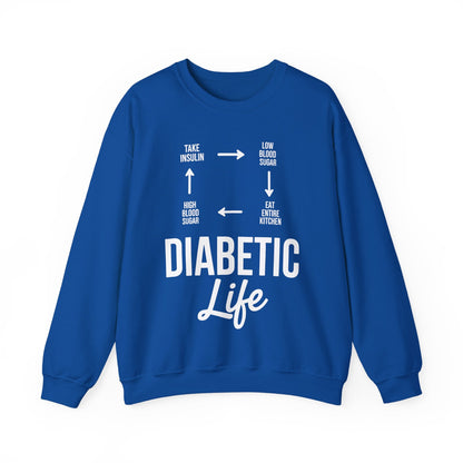 Funny Diabetic Type 1 Diabetes T1D Diabetes Awareness Sweatshirt