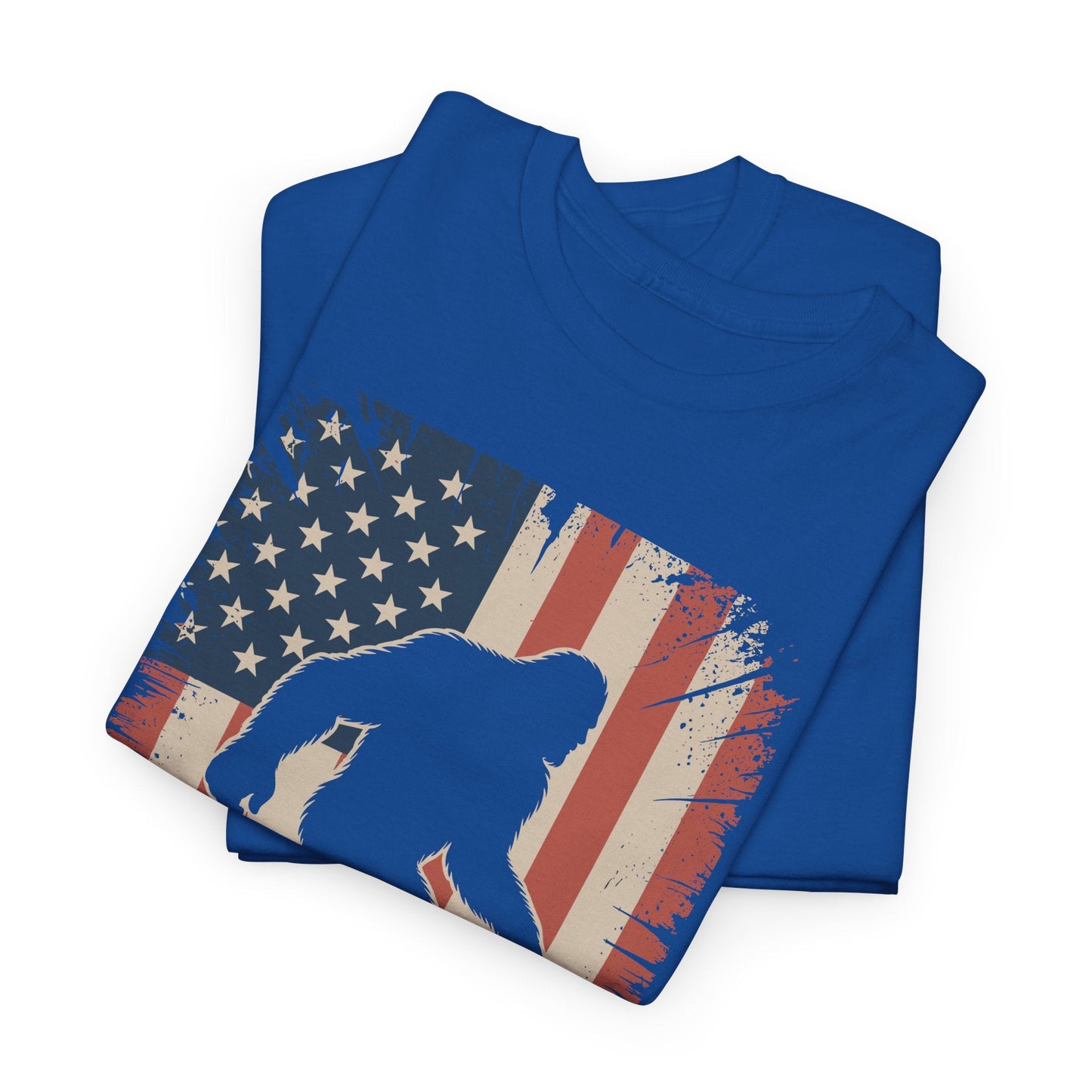 Bigfoot 4th of July Shirt American USA Flag Patriotic T-Shirt