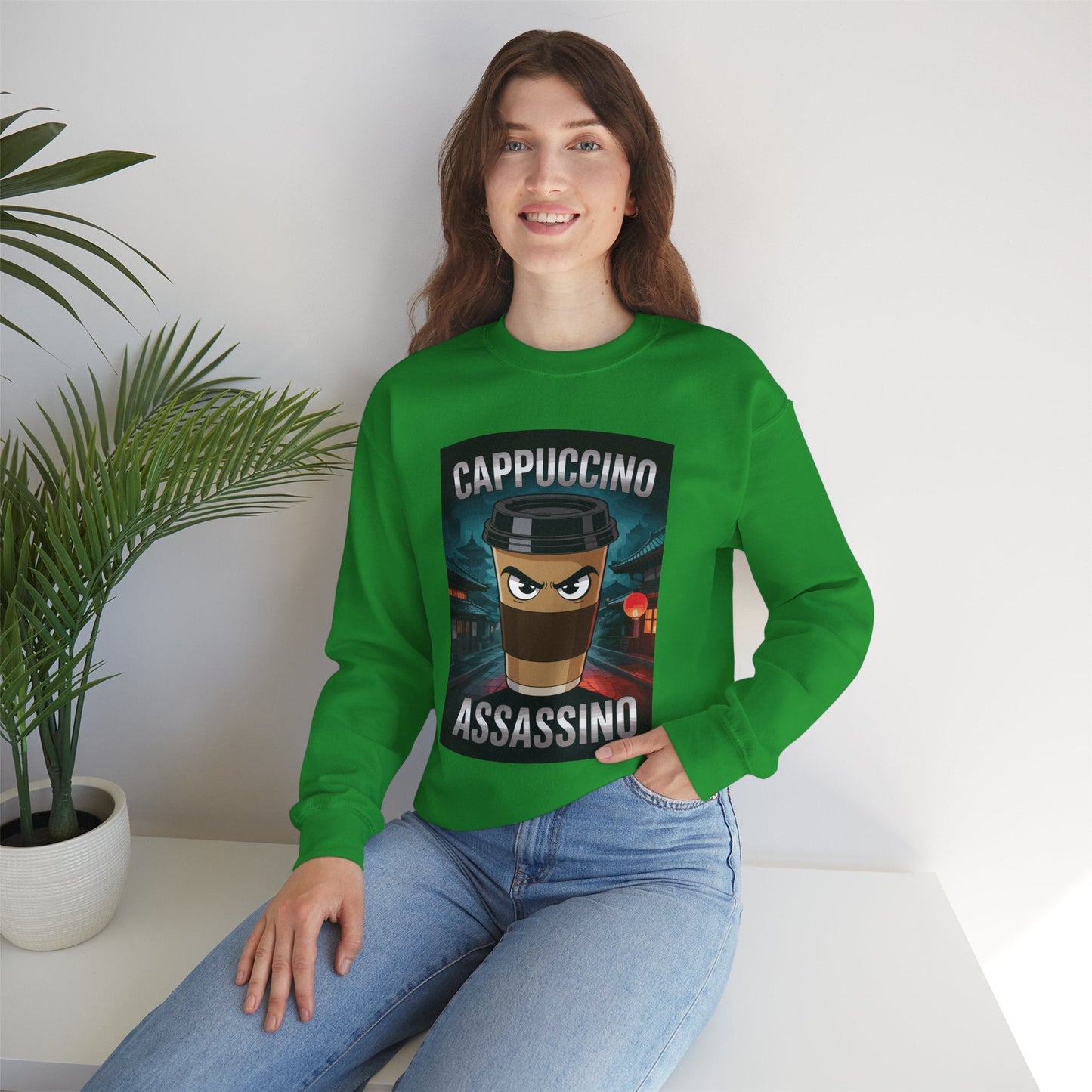 Cappuccino Assassino Coffee Lovers Italian Brainrot Meme Sweatshirt