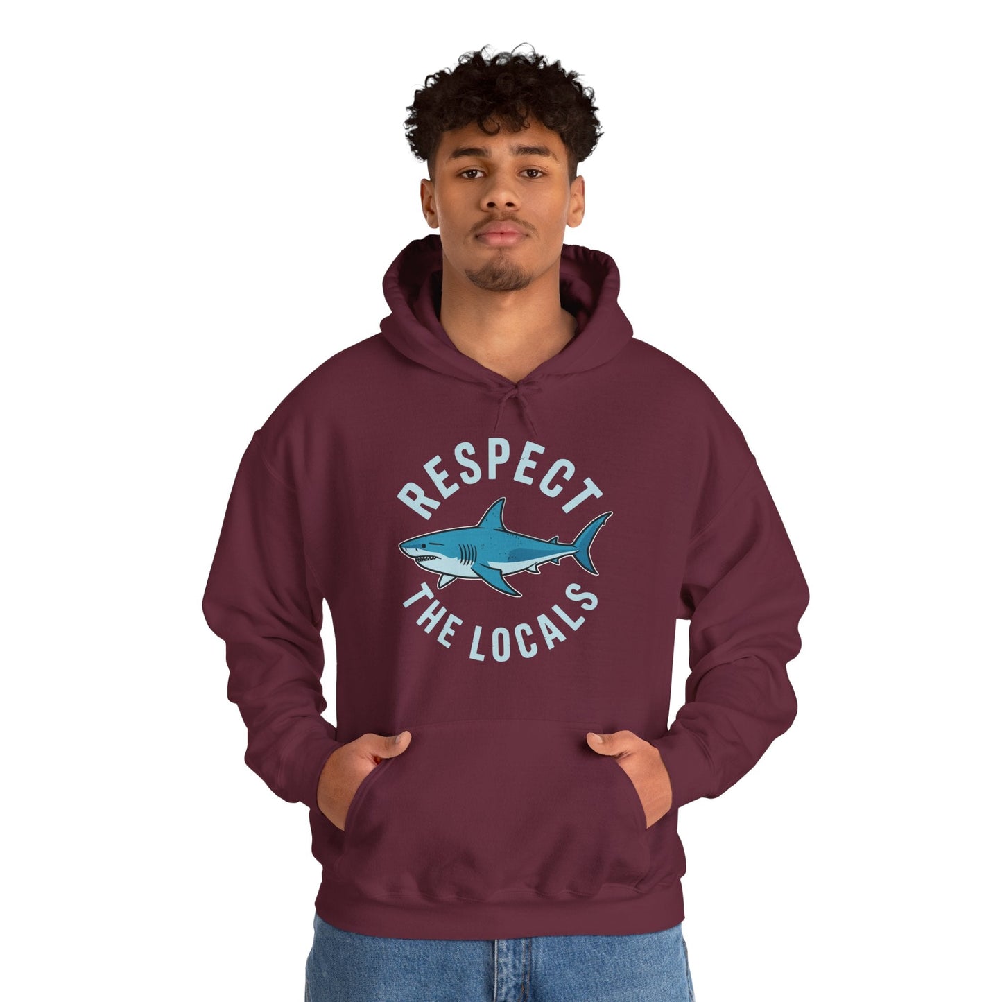 Respect The Locals Shark Ocean Animal Rights Biology Life Hoodie
