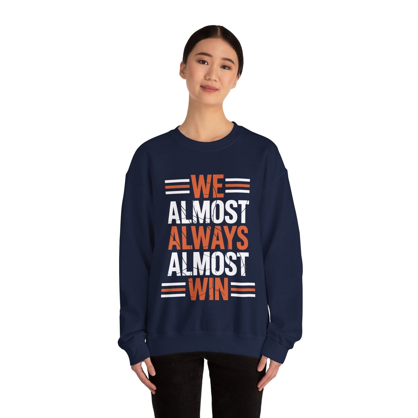Funny Cleveland Throwback We Almost Always Almost Win Football Fans Lovers Sweatshirt