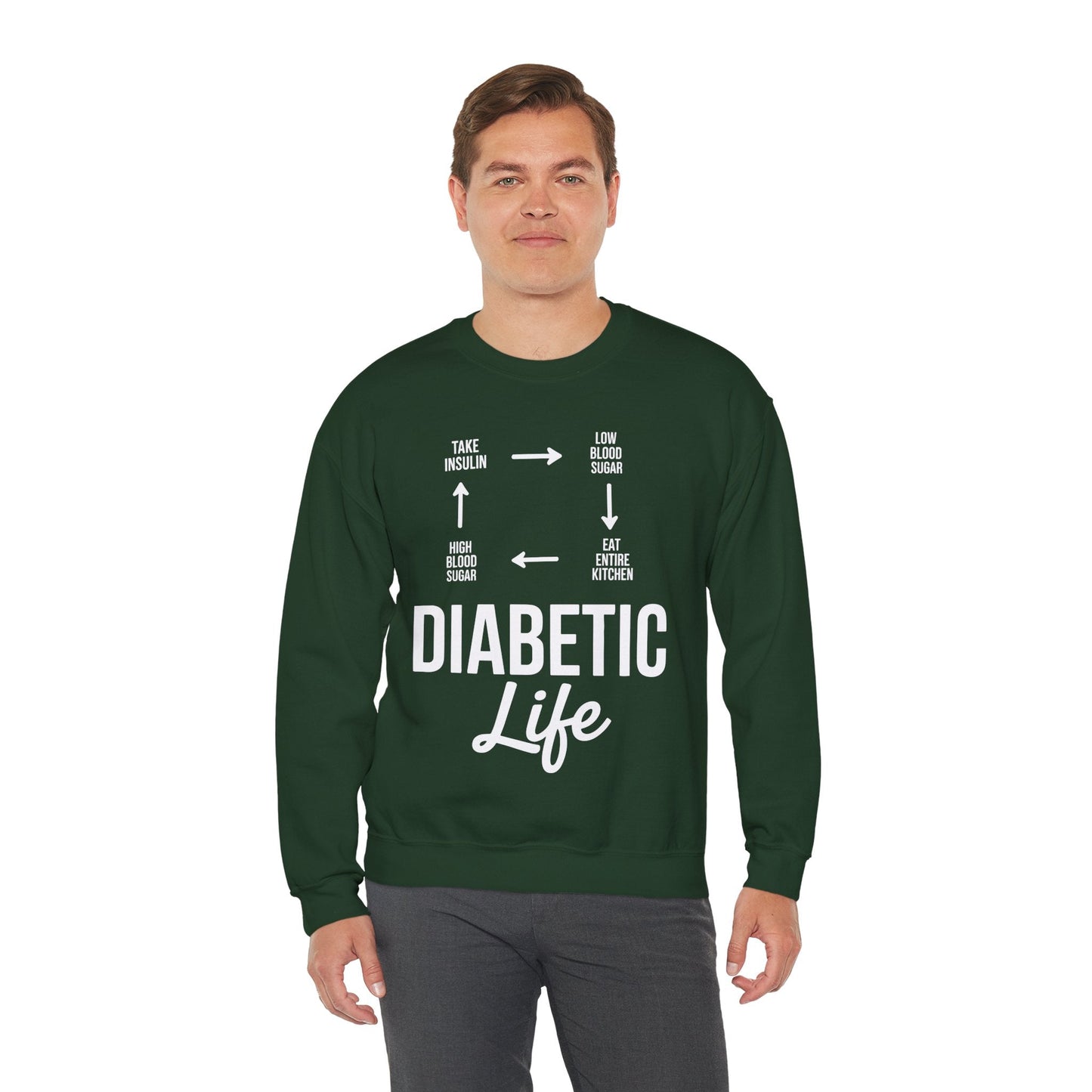 Funny Diabetic Type 1 Diabetes T1D Diabetes Awareness Sweatshirt