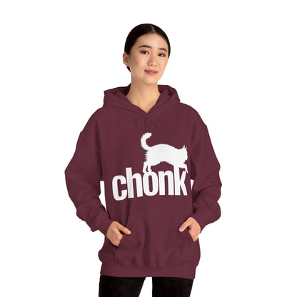 Chonk Cat Meme Funny Black Hoodie