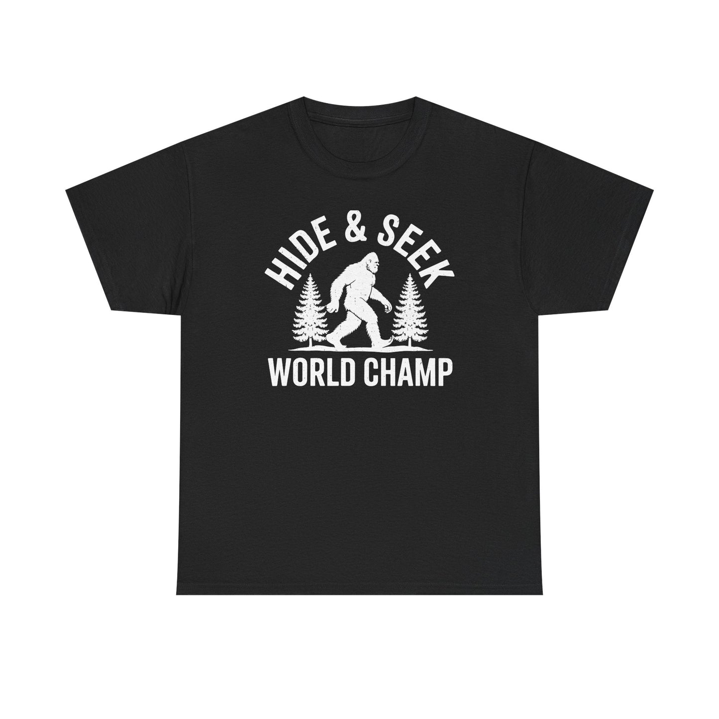 Bigfoot Hide And Seek World Champion Sasquatch Retro Vintage T-Shirt