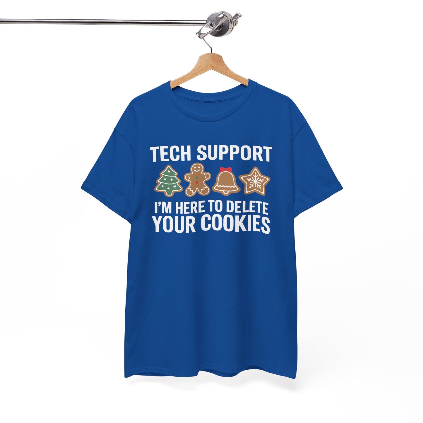 Christmas Tech Support Here To Delete Cookies Xmas Men Women T-Shirt