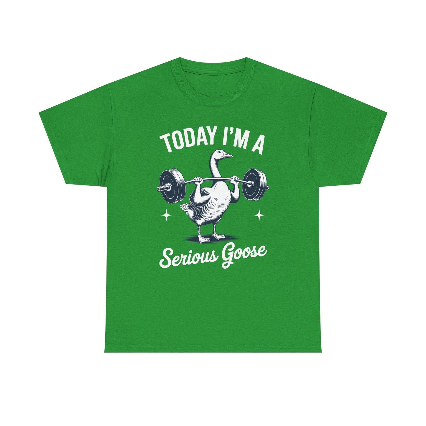 Funny Today I'm A Serious Goose Lifting Weights Gym Fitness T-Shirt