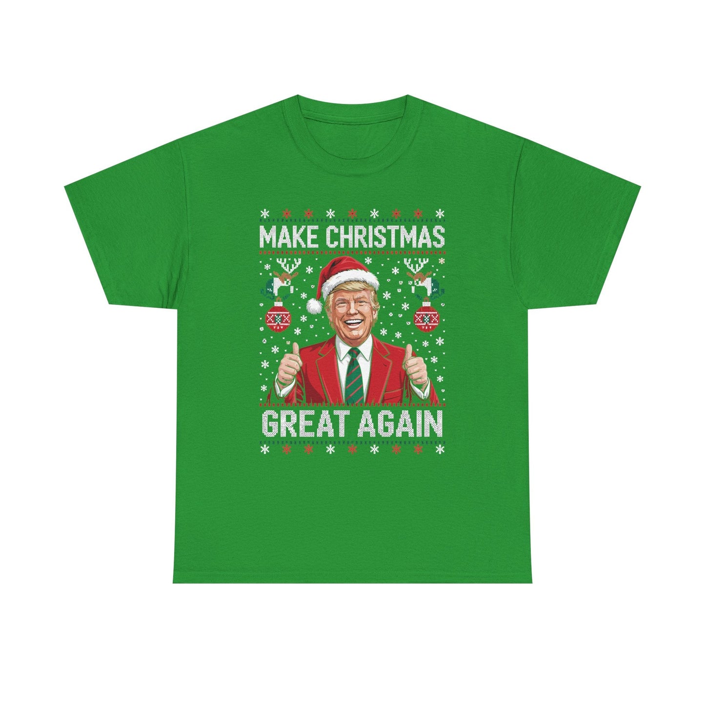 Funny Trump Make Christmas Great Again Xmas Pajamas Ugly T-Shirt