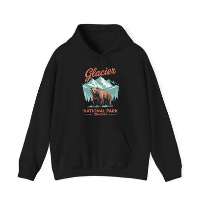 Glacier National Park retro Hoodie