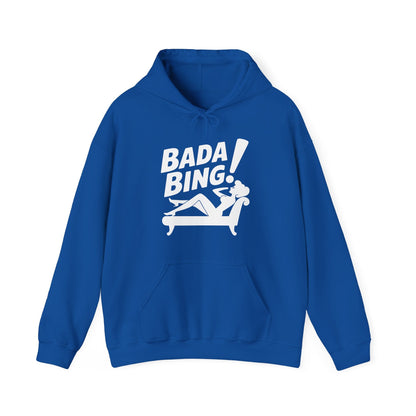 Funny Vintage Bada Sarcastic Bing Retro Sexy Girl Bada Bam Hoodie