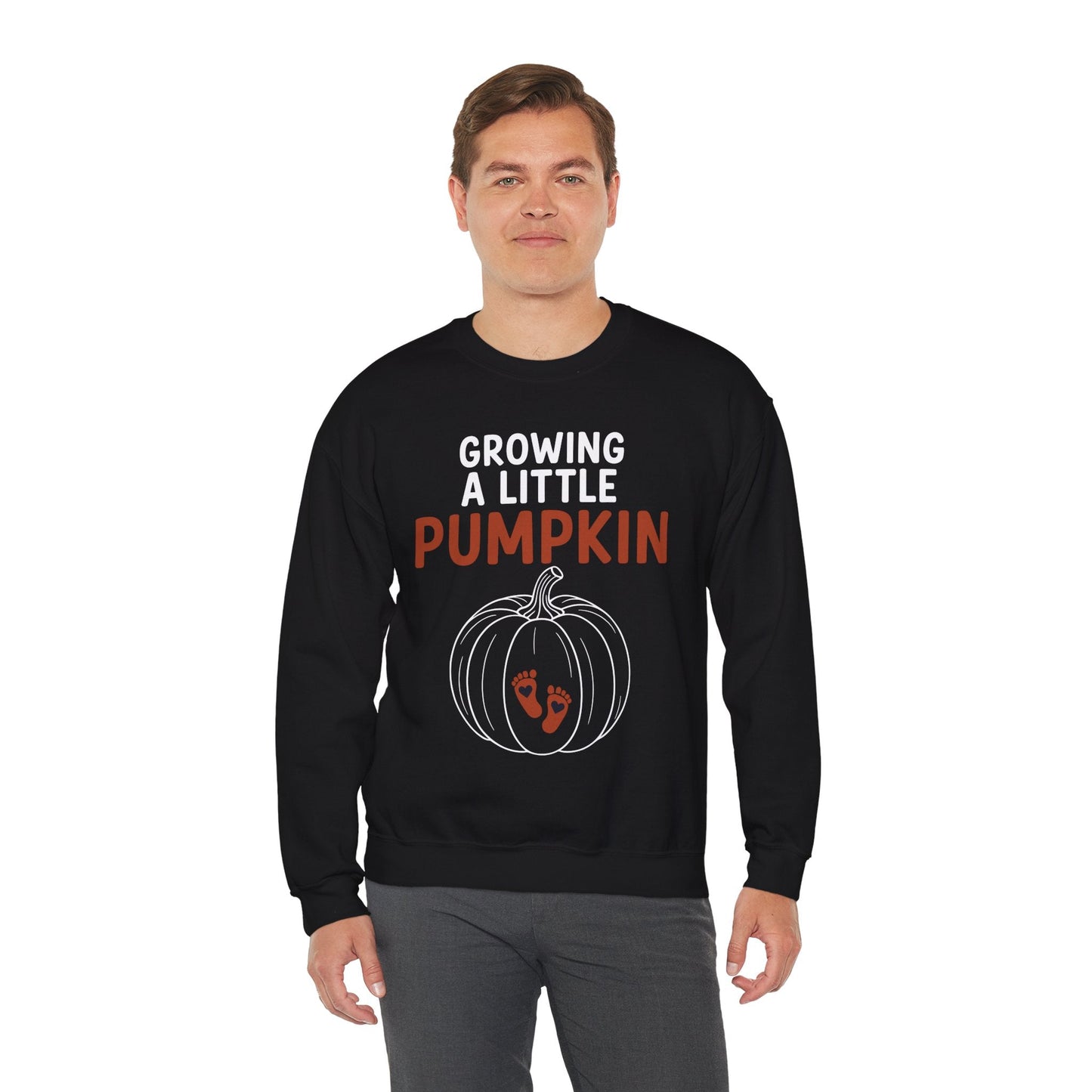 Growing A Little Pumpkin Fall Thanksgiving Baby Bump Wife Sweatshirt