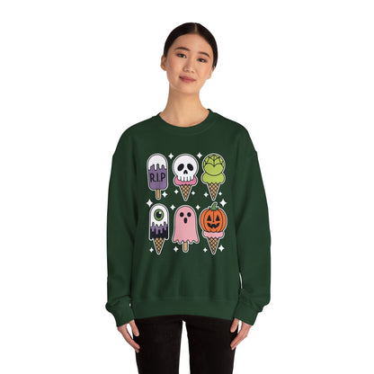 Horror Movie Summer Popsicle Halloween Ice Cream Summer-ween Sweatshirt for Men Women