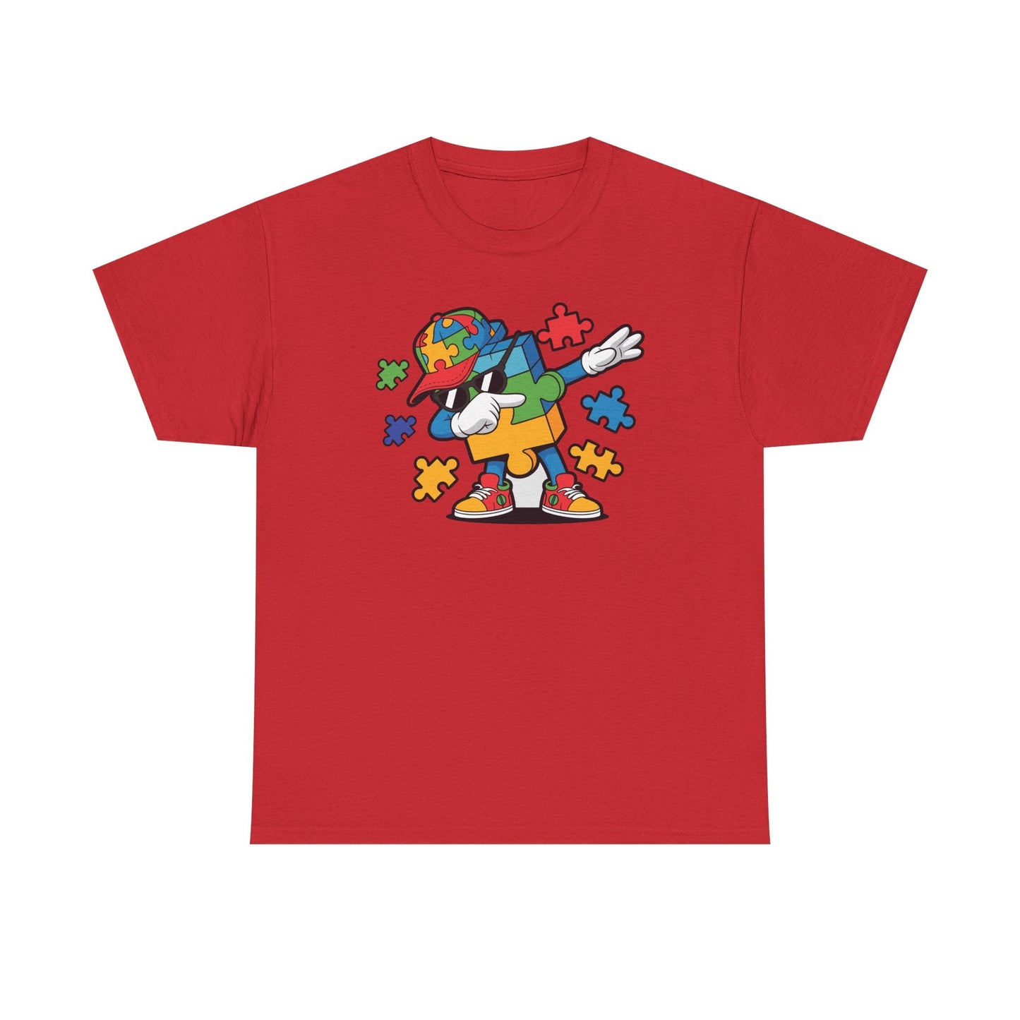 Dabbing Puzzle Autism Awareness T-Shirt