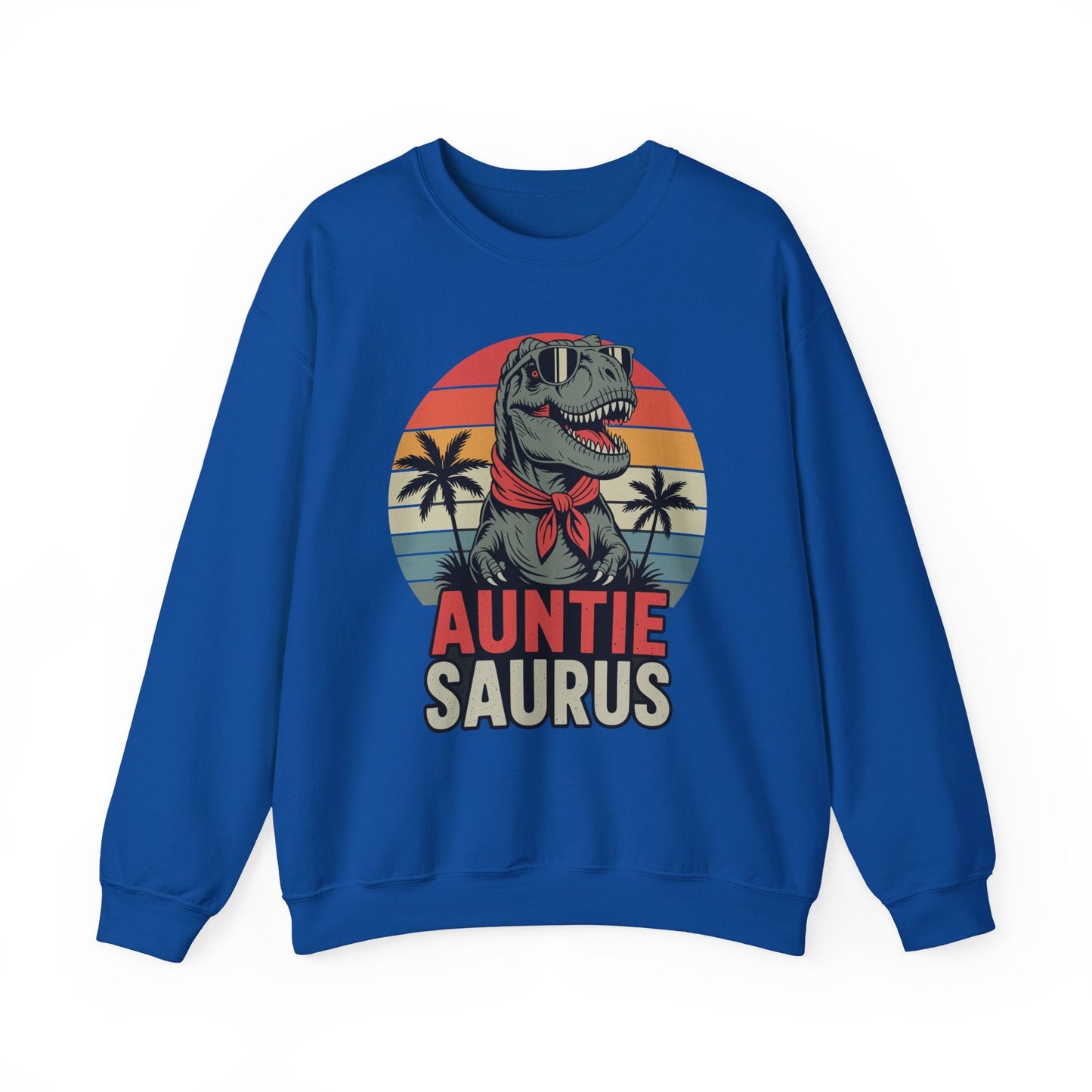 Auntiesaurus T Rex Dinosaur Auntie Saurus Family Matching Sweatshirt