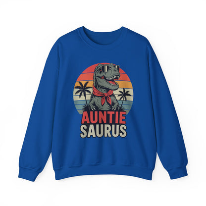 Auntiesaurus T Rex Dinosaur Auntie Saurus Family Matching Sweatshirt