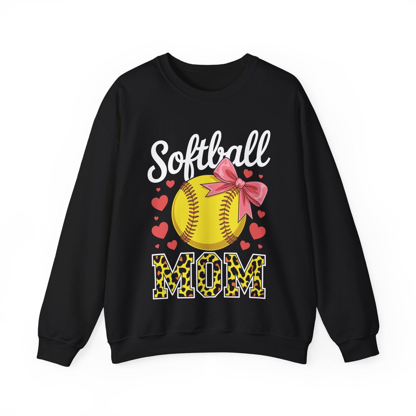 Softball Mom Headband Leopard Softball Ball Mothers Day Mama Sweatshirt