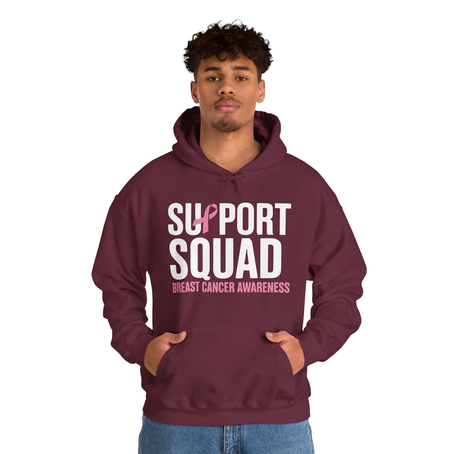 Breast Cancer Shirts Support Squad Breast Cancer Awareness Hoodie