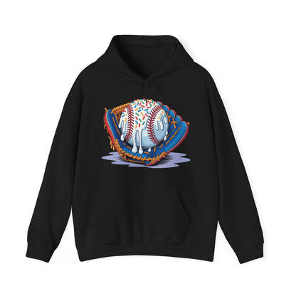 Baseball Drip Ice Cream Sprinkles Baseball Glove Hoodie