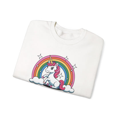 Funny Alpha Male Unicorn Sarcastic Ironic Weird Y2K Humor Sweatshirt