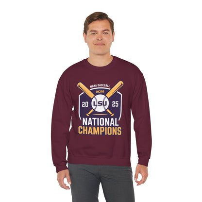 LSU Baseball 2025 National Champions Logo Sweatshirt