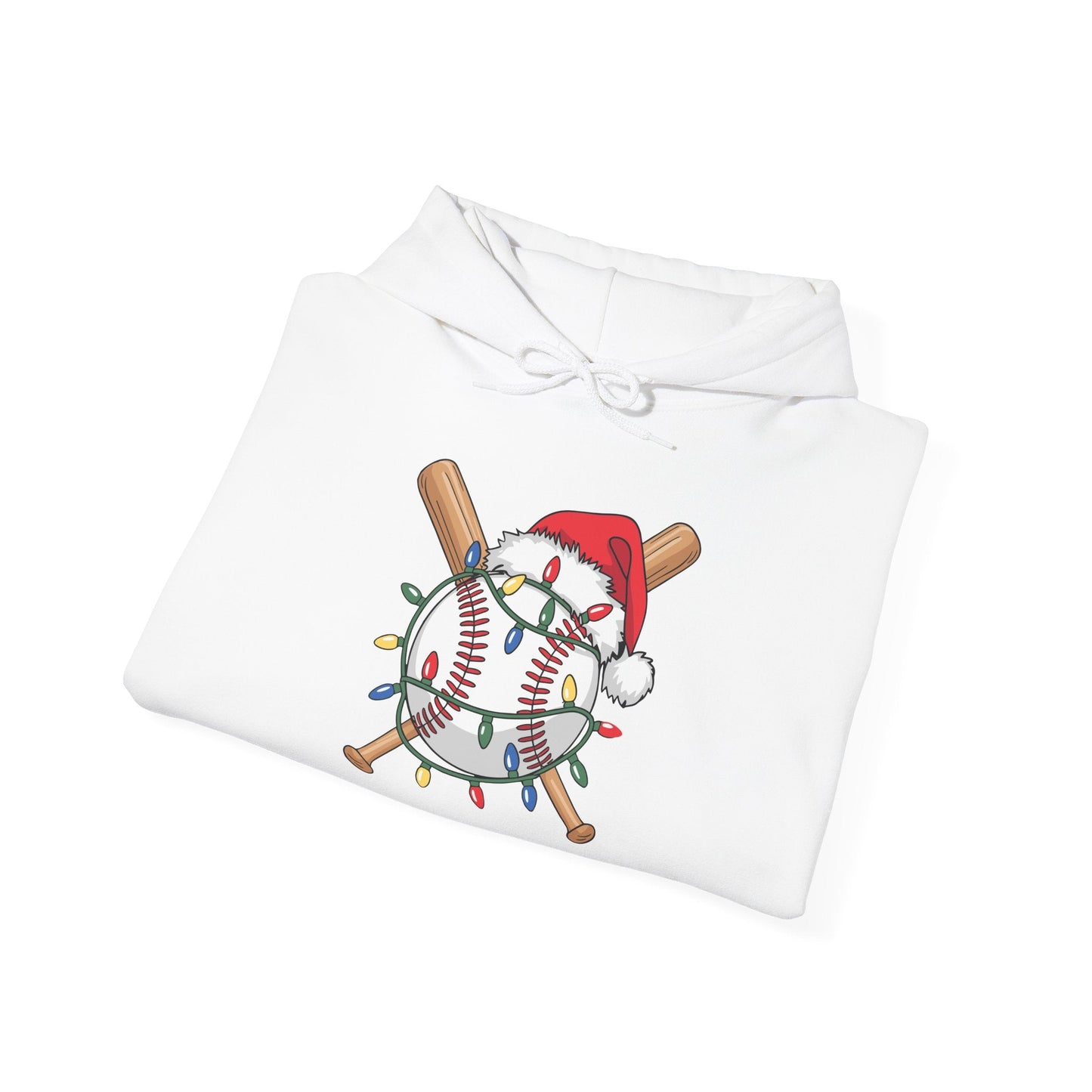 Santa Sports Design For Men Boys Christmas Baseball Player Hoodie