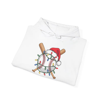 Santa Sports Design For Men Boys Christmas Baseball Player Hoodie