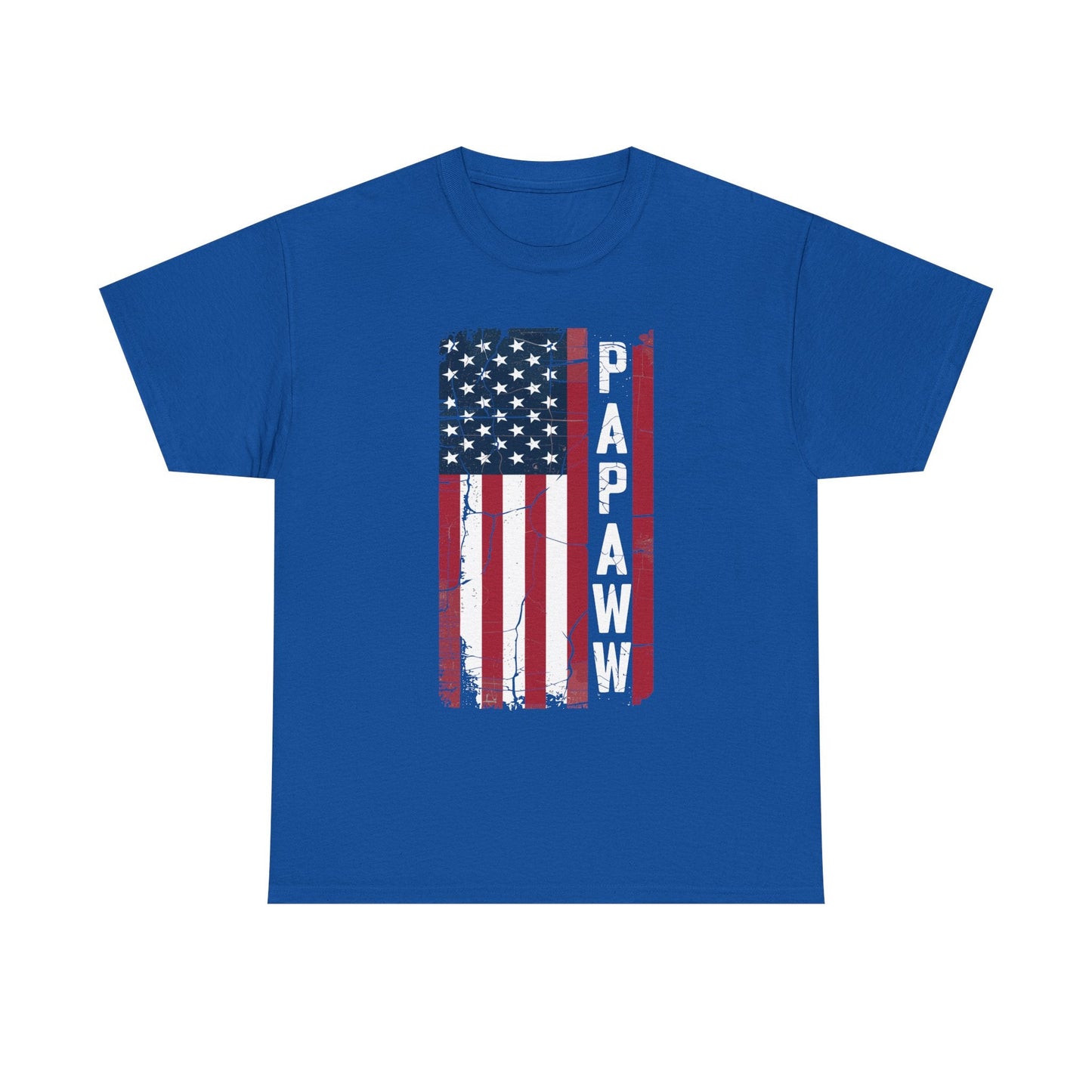 Papaw Grandpa US American Flag Shirt Grandfather Day T-Shirt
