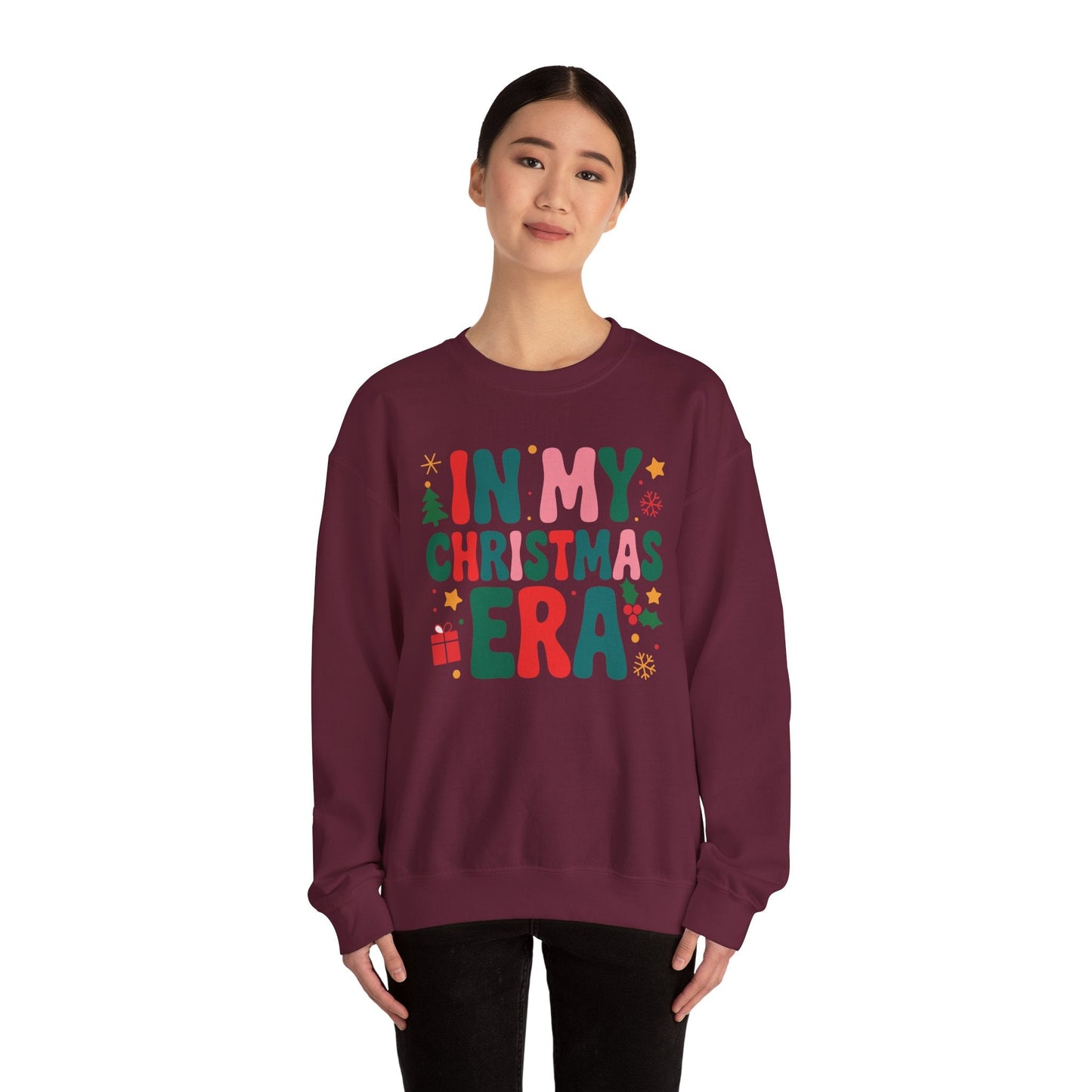 In My Christmas Era Cute Groovy Christmas Holiday Xmas Sweatshirt