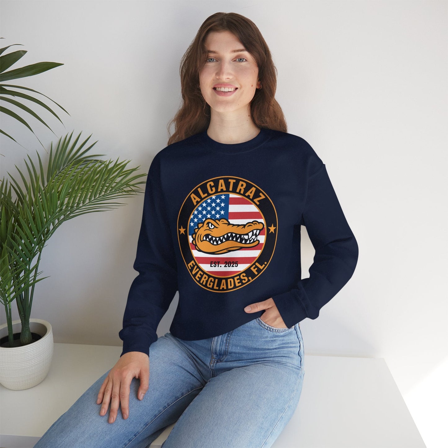 Retro Alcatraz Everglades FL EST 2025 Sweatshirt