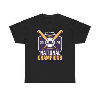 LSU Baseball 2025 National Champions Logo T-Shirt