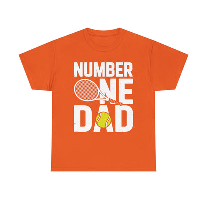 Tennis Dad Number One Daddy with Tennis Sayings Fathers Day T-Shirt
