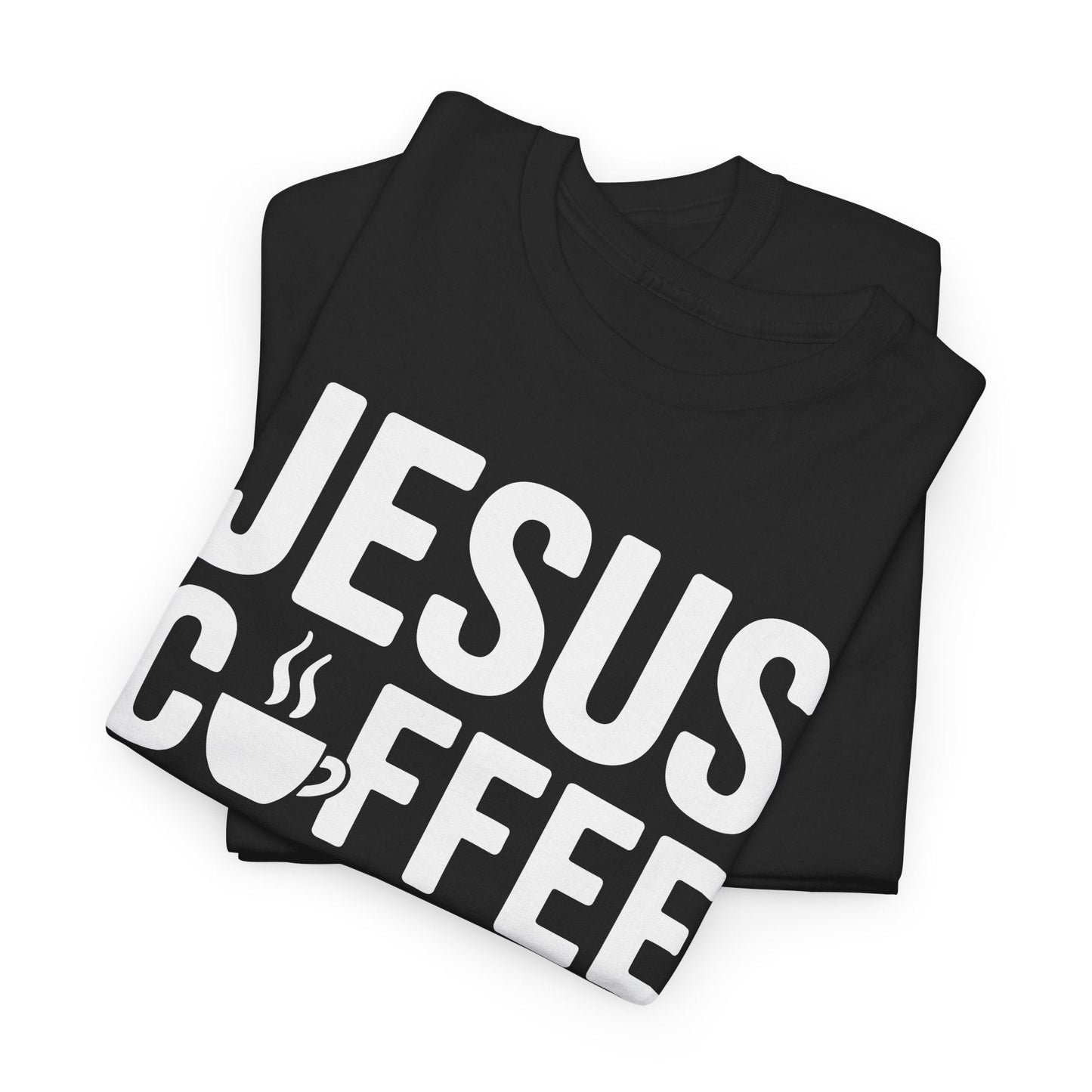 Christian Jesus, Coffee, Cats - Religous Cat Caffeine Lover T-Shirt