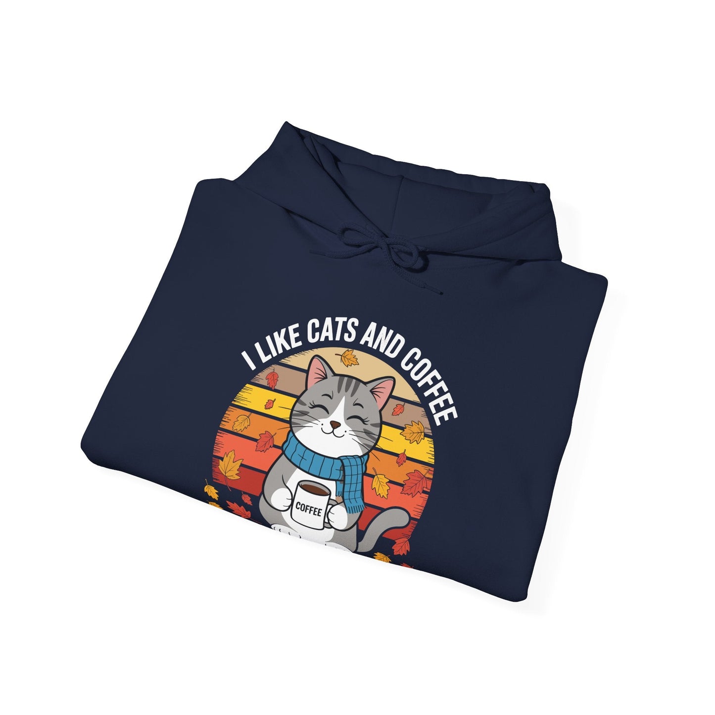 I Like Cats And Coffee And Maybe 3 People , Cats Lover Hoodie