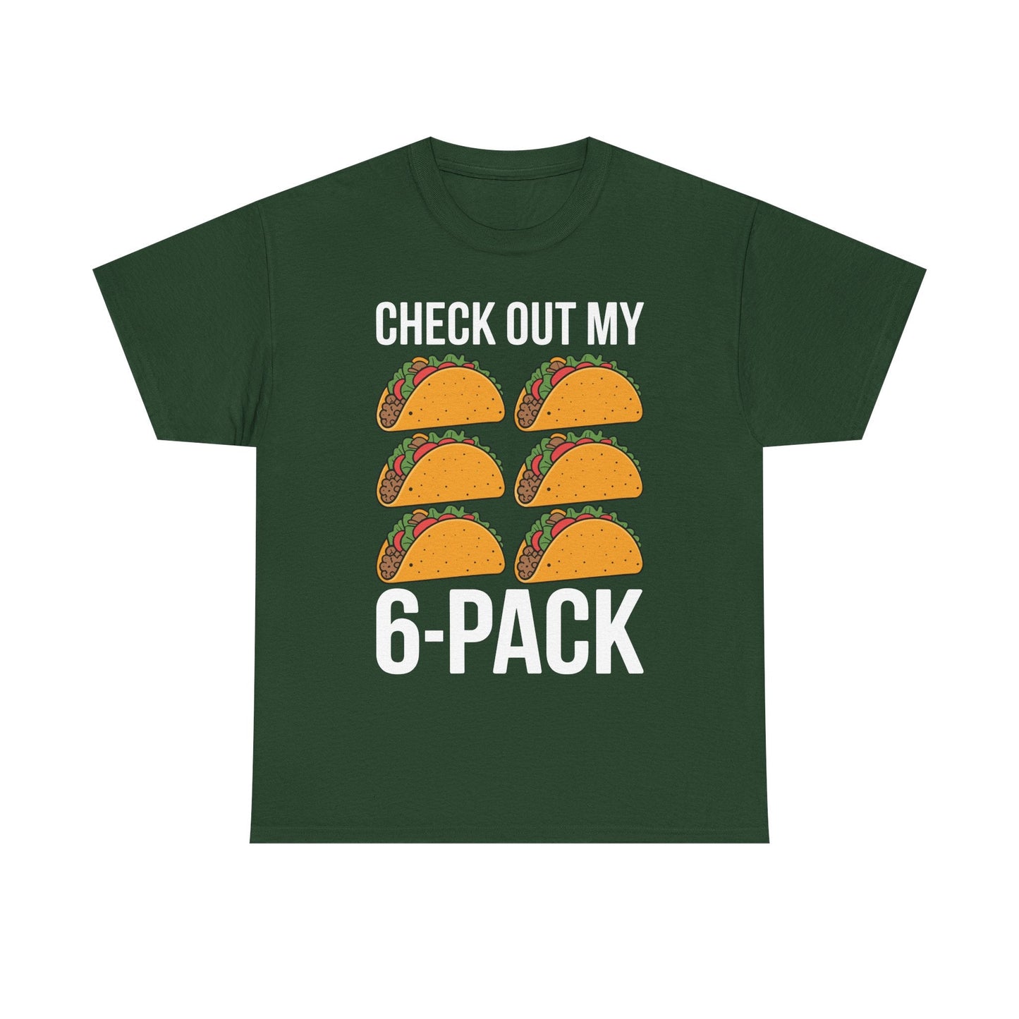 Funny 6 Pack Fitness Taco Mexican Gym Top for Taco Lovers T-Shirt