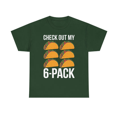Funny 6 Pack Fitness Taco Mexican Gym Top for Taco Lovers T-Shirt