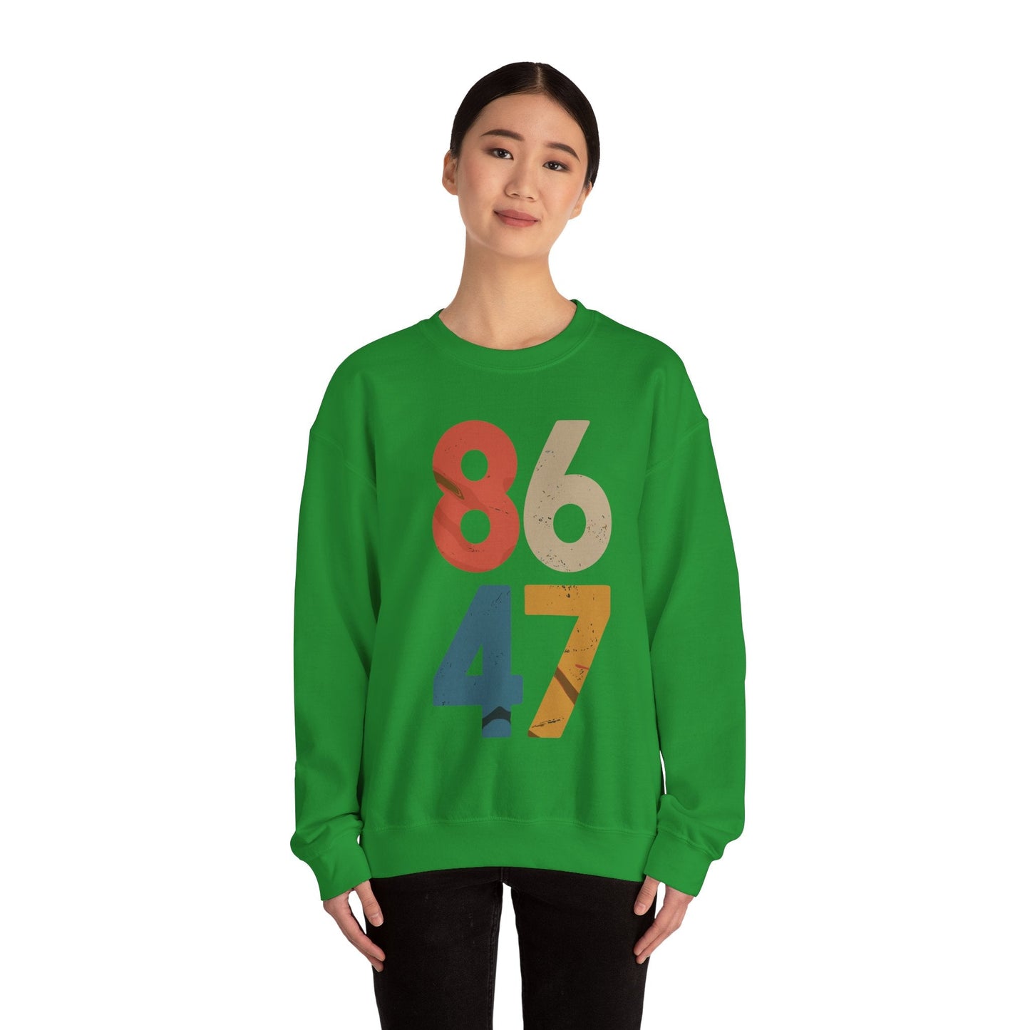 Classic Vintage 80s Style 86 47 Anti Trump Sweatshirt